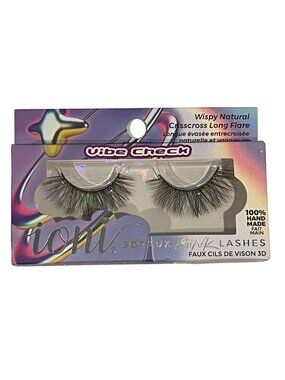 Ioni Vibe Check – Wispy Natural Crisscross Long Flare Faux Mink Lashes
